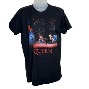 Queen T-Shirt Freddie Mercury Rock Band Tee Black Medium Brian‎ May Roger Taylor